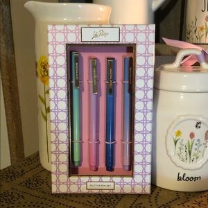 Lilly Pulitzer Pastel Felt Tip Pen Set of 4- Mint, Pink, Blue, Lavender